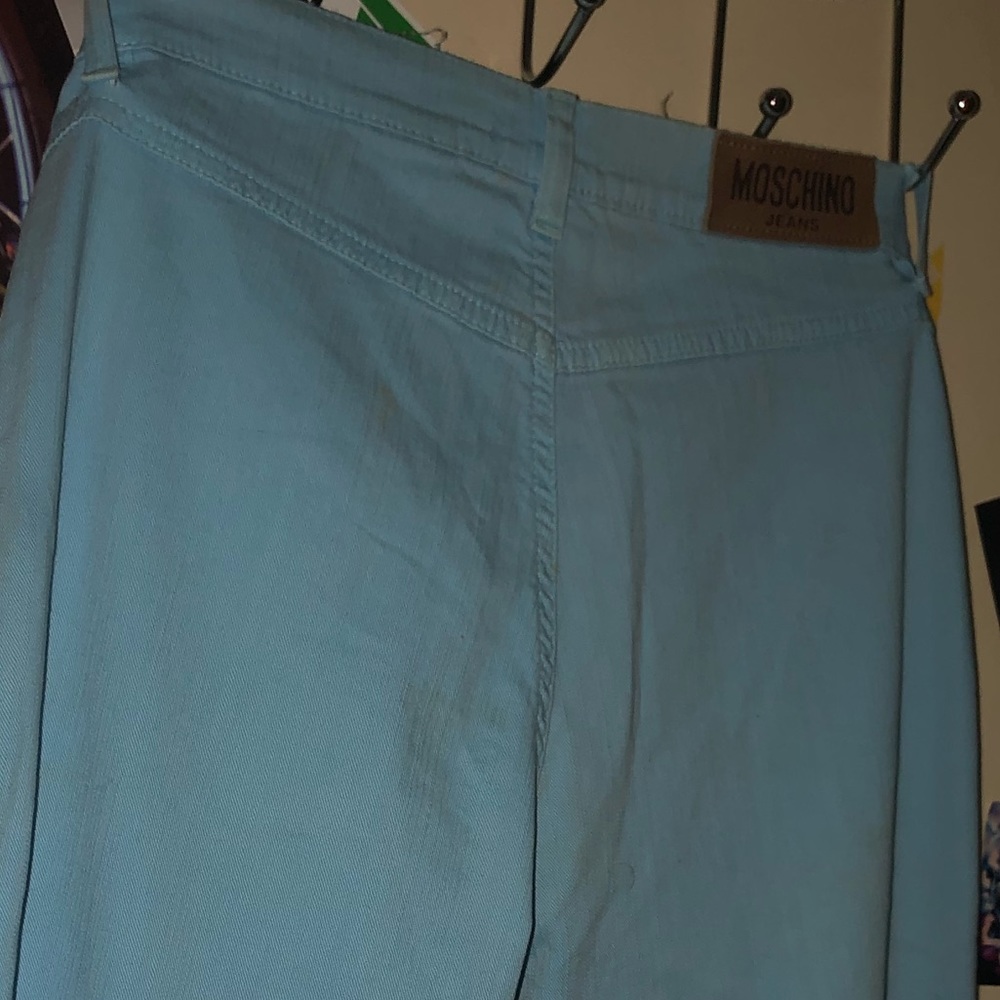 Moschino pants two pockets blue size 29 w/flaws